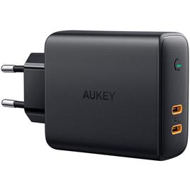 Aukey Carregador De Parede Usb-c Pa-d5 Gan Power Delivery 3.0 63w 6a Dynamic Detect