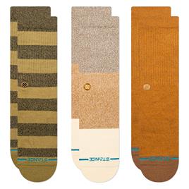 Stance Meias Crew Cubical 3 Pares