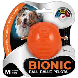 BIONIC Bola para cães - Tamanho M: diâm. 6,7 cm