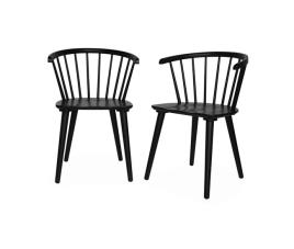 Conjunto de 2 cadeiras de bar em madeira e contraplacado, paula