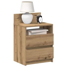 vidaXL Mesas cabeceira 2pcs c/ 2gavetas 40x33x60cm carvalho artisiano