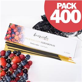 PACK DE 400 INCENSOS COM FEROMONAS AROMA FRUTOS VERMELHOS TENTACI?N PLAY SEX