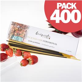 PACK DE 400 INCENSOS COM FEROMONAS AROMA JARDIM PROIBIDO TENTACI?N PLAY SEX