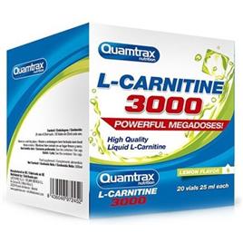 Quamtrax Qtx0364 L-carnitina 3000 25ml 20 Unidades Limão