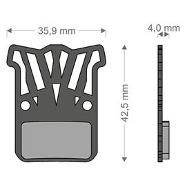 Brenta Ciclo Pastilhas De Freio A Disco Light Tech Hrd/etap/level Ultimate/tlm Sram