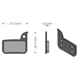 Brenta Ciclo Pastilhas De Freio A Disco Sinterizadas Hrd/etap/ultimate/tlm Sram