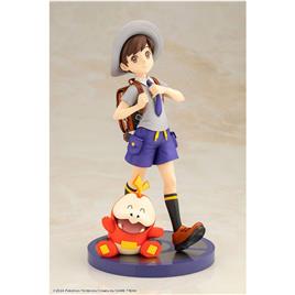 Kotobukiya Estátua Pokémon Artfxj 1/8 Florian & Fuecoco 20 Cm