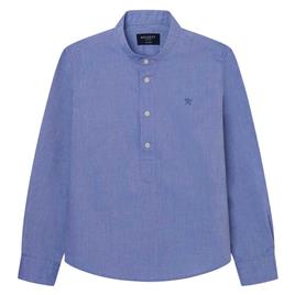 Hackett Camisa De Manga Comprida Chambray Half Placket