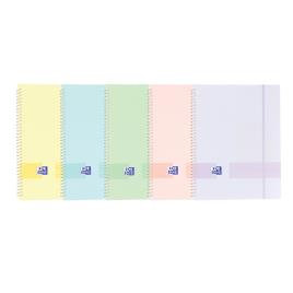 Oxford Portfólio Live & Go, A4, 40 Bolsas, Plástico Polifoam, Capa de Cores Pastel