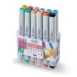 Marcador, 12 Tons Pastel