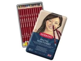 Derwent Lápis Pastel, 12 Tons de Pele