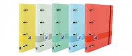 Capa A4 pastel com elástico e recarga OXFORD & YOU (1 unidade)