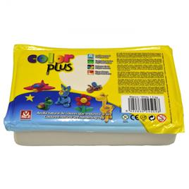 Argila Modelar Colorplus, Branco, 1,5 kg