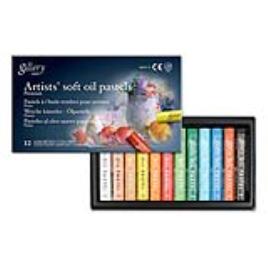 Pastel a Óleo Gallery, 12 Cores Sortidas