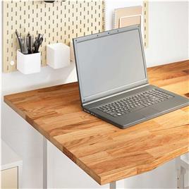 vidaXL Tampo de mesa retangular 100x80x2,5 cm carvalho castanho-claro