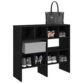 vidaXL Sapateiras 2 pcs empilháveis 89,5x30x40 cm carvalho preto