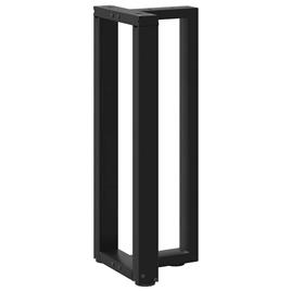 vidaXL Pernas mesa console 2 pcs forma de T 20x28x(72-73) cm aço preto