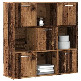 vidaXL Prateleiras p/ estante 90x28x90 cm deriv. madeira madeira velha