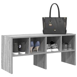 vidaXL Sapateira empilháveis 89,5x30x40 cm cinzento sonoma