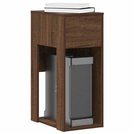 vidaXL Suporte torre computador c/ gaveta 30x44x74cm carvalho castanho