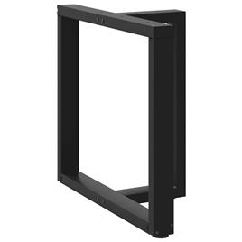 vidaXL Pernas p/ mesa de jantar 2 pcs forma de T 80x35x(72-73) cm aço