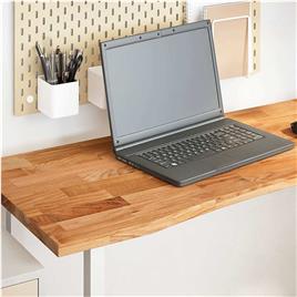 vidaXL Tampo de mesa retangular 140x50x2,5 cm carvalho castanho-claro