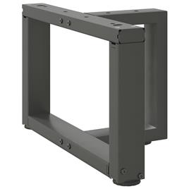 vidaXL Pernas mesa centro 2 pcs forma T 50x25x(30-31) cm aço antracite