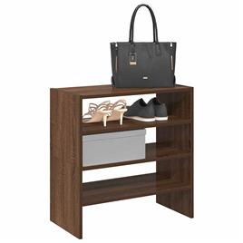 vidaXL Sapateiras 2 pcs empilháveis 60x30x30,5 cm carvalho castanho