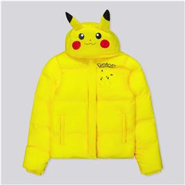 Parka Pikachu - Branco - Casaco Menino Pokémon tamanho 4