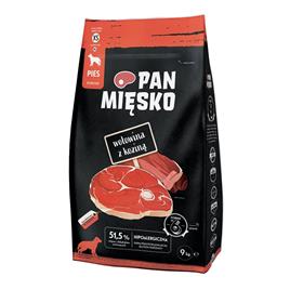 Pan Miesko Comida Para Cães Xs De Carne De Vaca Com Cabra 9kg