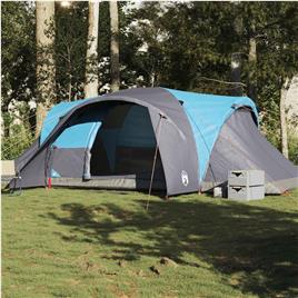 vidaXL Tenda familiar em cúpula para 6 pessoas impermeável azul