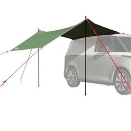 vidaXL Tenda de carro impermeável verde