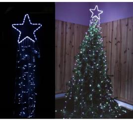 Pipa Led 340 com acabamento em estrela branca