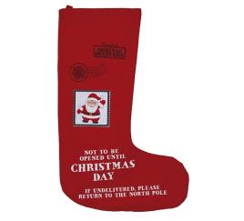 Saco de meia vermelho Papai Noel 110 cm