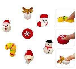 Pacote de 48 figuras elásticas de Natal de 5 cm