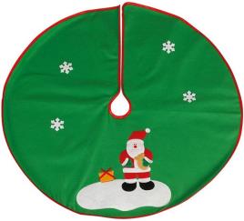 Pé de árvore verde com Papai Noel 90 cm