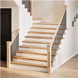 vidaXL Tapetes de escada 2 pcs 120x25x2cm carvalho maciço não tratado