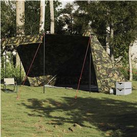 vidaXL Tenda familiar tipi para 6 pessoas impermeável camuflagem