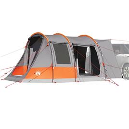 vidaXL Tenda de campismo p/ 2 pessoas impermeável cinzento/laranja