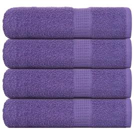 vidaXL Toalhas de banho 4 pcs 70x140 cm 360 gsm 100% algodão roxo