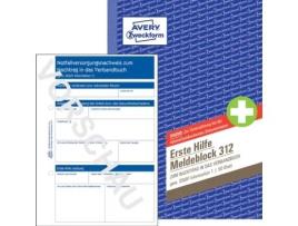 Bloco de Mensagens de Primeiros Socorros AVERY ZWECKFORM 312 Din A5 50 Folhas
