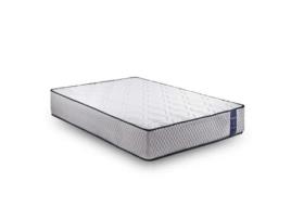 Cama de Solteiro Firmeza Média Alta Reversível Respirável DREAMNITE Tecido Branco (180x200cm)