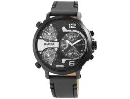 Relógio RAPTOR Limited Homem Multifuncional com Pulseira de Couro Genuíno com Costuras