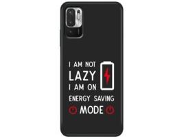 Capa Am Not Lazy Note para Xiaomi Redmi Note 10 5G | Poco M3 Pro THE CASES MARKET Silicone Preto