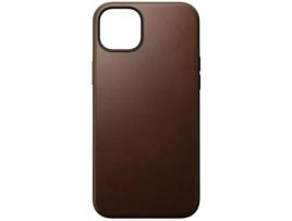 Capa para iPhone 15 Plus NOMAD Pele Castanho .