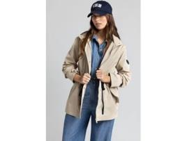 Parka de Mulher THROTTLEMAN Poliéster Bege (M)