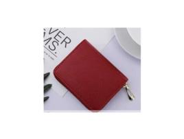 Porta-Moedas LMWT Fecho Correr Padrão Lichia Organza