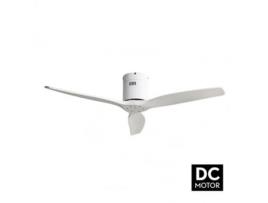Ventilador Dc Aguilon Branco 3 Lâminas Brancas 5 Velocidades Sem Luz com Controle Remoto e Temporizador 132D FABRILAMP