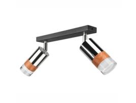 Candeeiro de Teto Aurora Aço Prata 19X19X8 Cm EPIKASA