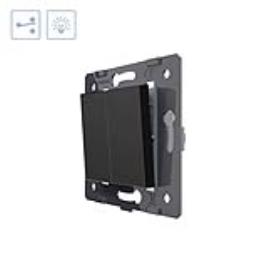 Interruptor comutador meia tecla preto